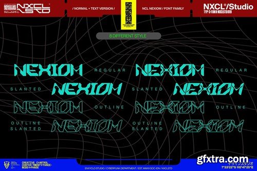 Nexiom Font Family - Y2k Cyberpunk Mecha Font KLY3KYC Nexiom Font Family - Y2k Cyberpunk Mecha Font KLY3KYC