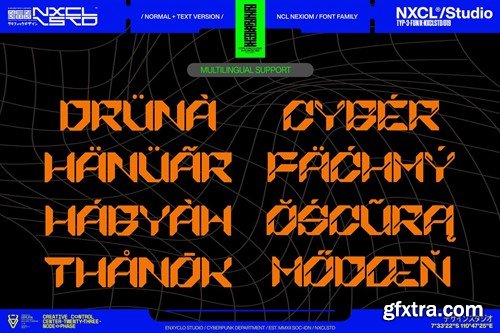 Nexiom Font Family - Y2k Cyberpunk Mecha Font KLY3KYC Nexiom Font Family - Y2k Cyberpunk Mecha Font KLY3KYC