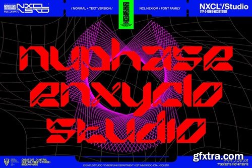Nexiom Font Family - Y2k Cyberpunk Mecha Font KLY3KYC Nexiom Font Family - Y2k Cyberpunk Mecha Font KLY3KYC