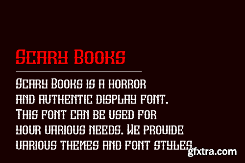 Scary Books - Halloween & Bloody Font JUQLT99 Scary Books - Halloween & Bloody Font JUQLT99