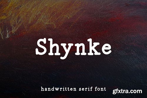 Shynke - Handwritten Serif Font 5R2EB37 Shynke - Handwritten Serif Font 5R2EB37