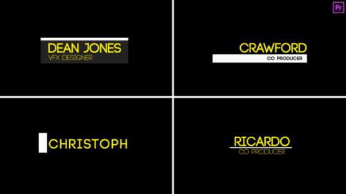 Minimal Lower Third 3 Premiere Pro - 54052844