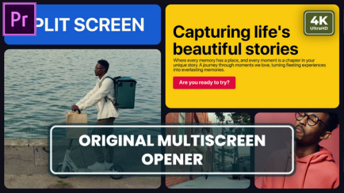 Original Multiscreen Slideshow&nbsp;MOGRT for Premier Pro - 54053210