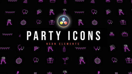 Party Neon Icons - 54056103