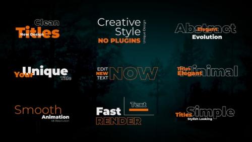 Clean Simple Titles - 54057172