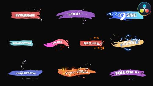 Energy Splats Titles for DaVinci Resolve - 54065318