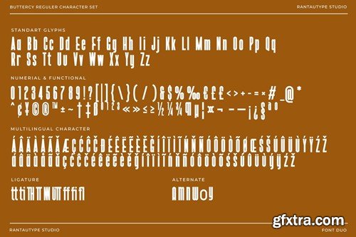 Buttercy Font Duo RWFL3EN Buttercy Font Duo RWFL3EN