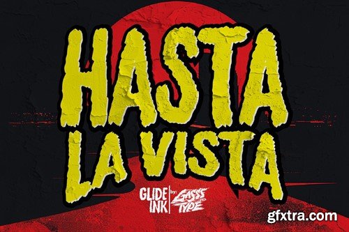 Glide Ink – Fast Rough Display Font 4L9ES56 Glide Ink – Fast Rough Display Font 4L9ES56