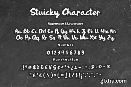 Stuicky Rough Script Font JX4VZHR Stuicky Rough Script Font JX4VZHR