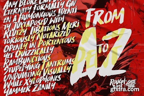 Roughness – Messy and Rough Font for Bold Designs XRELXYF Roughness – Messy and Rough Font for Bold Designs XRELXYF