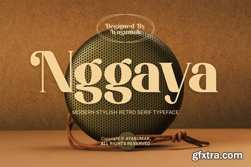 Nggaya - Stylish Retro Rounded Font QGMBM2M Nggaya - Stylish Retro Rounded Font QGMBM2M