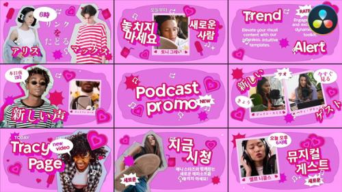 Sweet Podcast Slides for DaVinci Resolve - 54065784