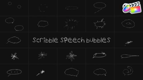 Scribble Speech Bubbles for FCPX - 54065868
