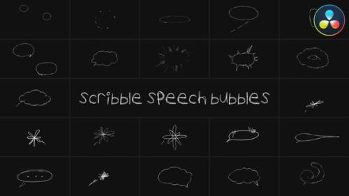 Scribble Speech Bubbles for DaVinci Resolve - 54065965