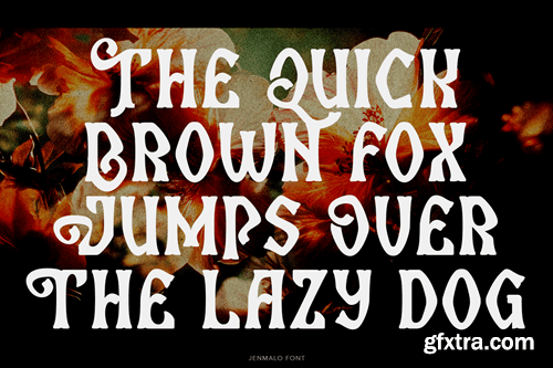 Jenmalo Display Font BZCXLDD Jenmalo Display Font BZCXLDD