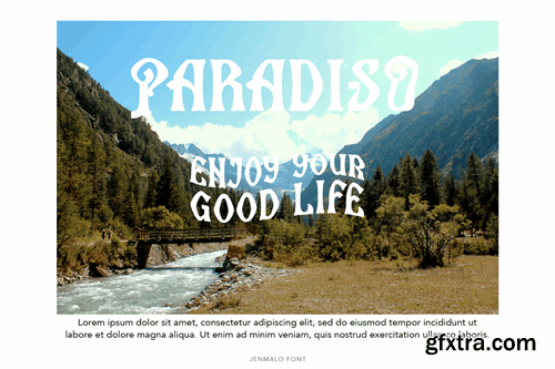 Jenmalo Display Font BZCXLDD Jenmalo Display Font BZCXLDD