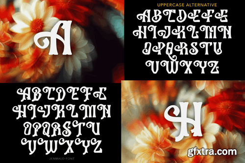 Jenmalo Display Font BZCXLDD Jenmalo Display Font BZCXLDD