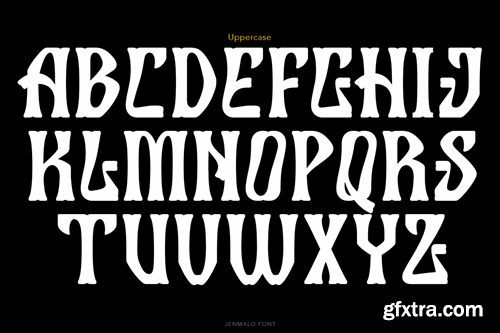 Jenmalo Display Font BZCXLDD Jenmalo Display Font BZCXLDD