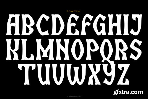 Jenmalo Display Font BZCXLDD Jenmalo Display Font BZCXLDD