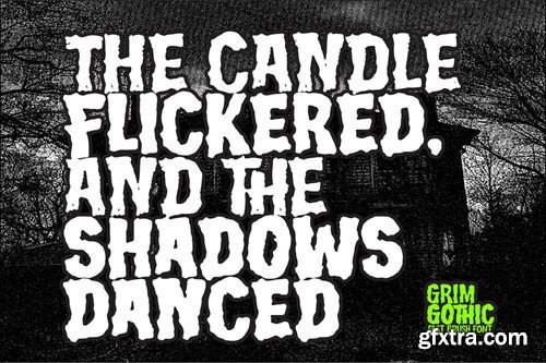 Grim Gothic - Rough horror Font HKRXTGD Grim Gothic - Rough horror Font HKRXTGD