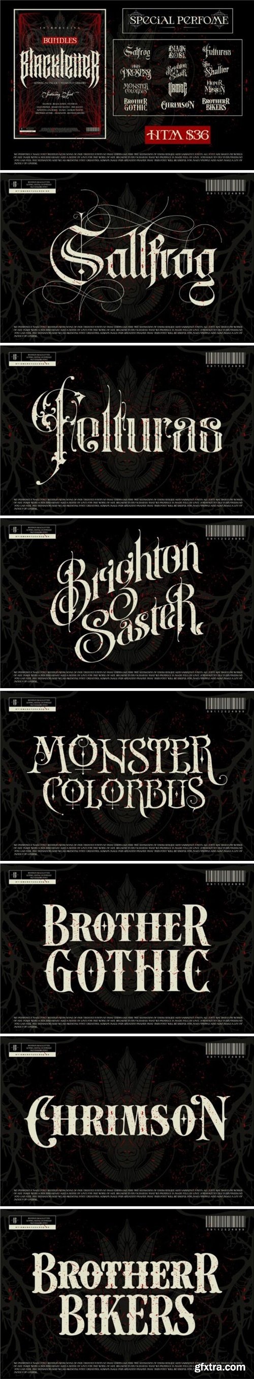 Bundles Blackletter Font Bundles Blackletter Font