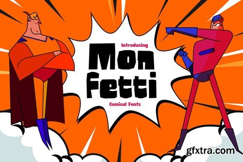 Monfetti - Playful Comic Fonts HYMXTJL