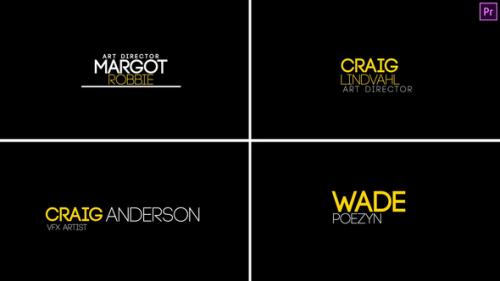 Minimal Lower Third 4 Premiere Pro - 54086164