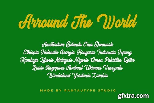 Hardega Bold Script Font 6JP3SF2 Hardega Bold Script Font 6JP3SF2