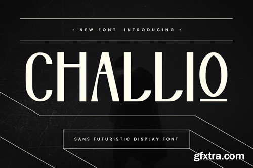 Challio Futuristic Display Font UXUR7LC Challio Futuristic Display Font UXUR7LC