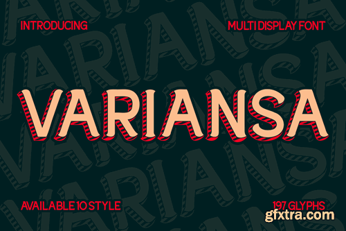 Variansa - Multi Display Font 7RBZKSH Variansa - Multi Display Font 7RBZKSH