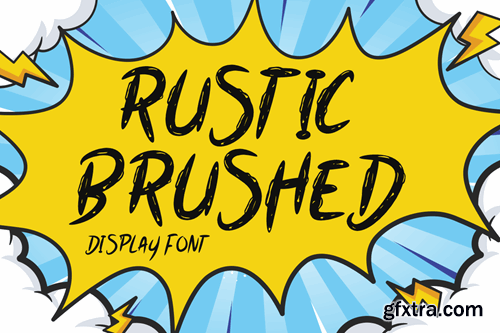 Rustic Brushed - Brush Font M2HPW6T Rustic Brushed - Brush Font M2HPW6T
