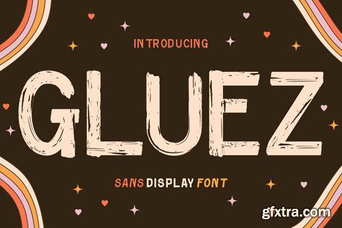 Gluez - Sans Display Font NGVN4U4 Gluez - Sans Display Font NGVN4U4