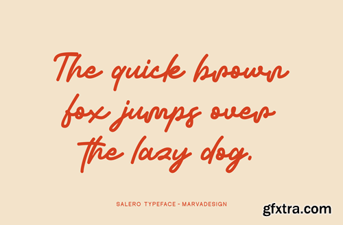 Salero - Script Font FM47BRN Salero - Script Font FM47BRN