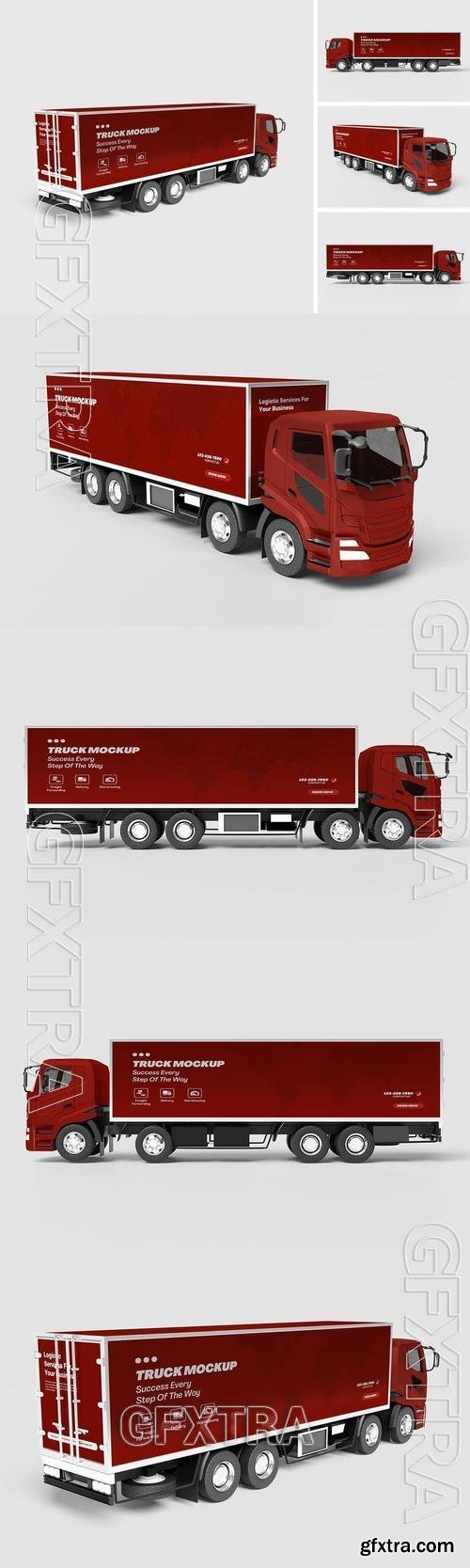 Truck Mockup PTQ8U37 Truck Mockup PTQ8U37