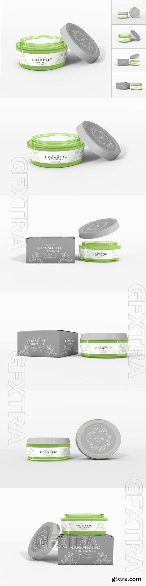 Glossy Cosmetic Cream Container Branding Mockup Se JFKEZEC Glossy Cosmetic Cream Container Branding Mockup Se JFKEZEC