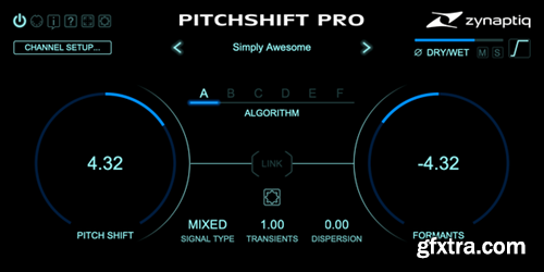 Zynaptiq PITCHSHIFT PRO v1.2.0