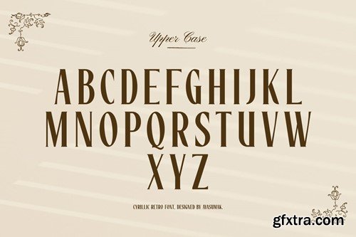 Lawas - Retro Cyrillic Font FRBV3PD Lawas - Retro Cyrillic Font FRBV3PD
