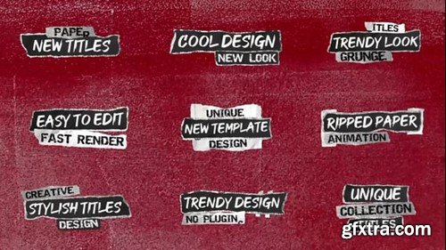 Videohive New Paper Titles 54609950 Videohive New Paper Titles 54609950