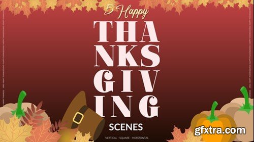 Videohive 5 Thanksgiving Posts and Stories 54591705 Videohive 5 Thanksgiving Posts and Stories 54591705