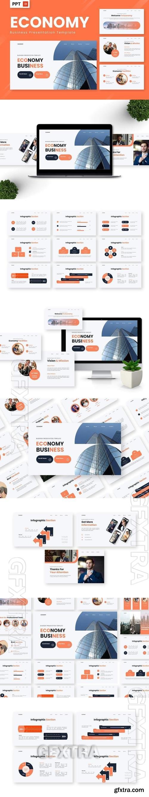 Economy - Business Powerpoint Templates QY8YHTE