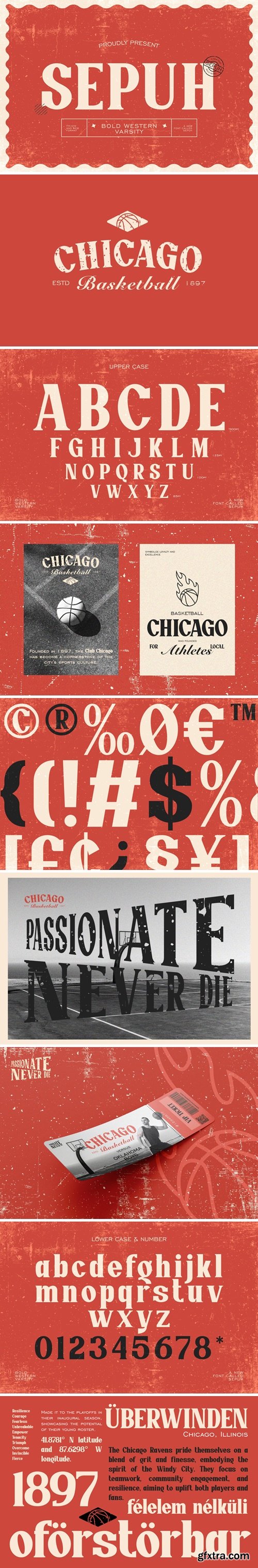 Sepuh - Bold Western Varsity Font