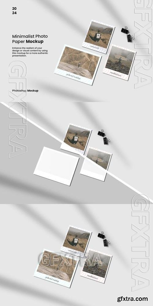 Minimalist Photo Paper Mockup C5TB7J6 Minimalist Photo Paper Mockup C5TB7J6