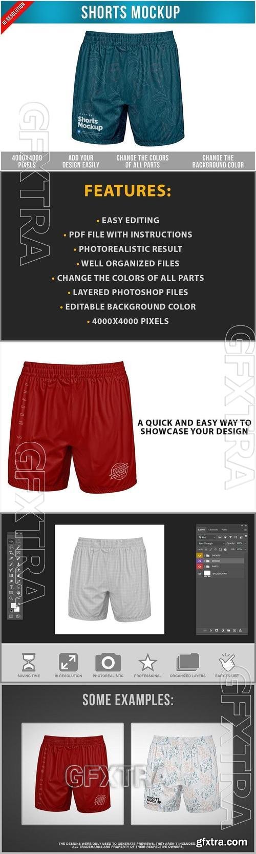 Shorts Mockup YK33AGY Shorts Mockup YK33AGY