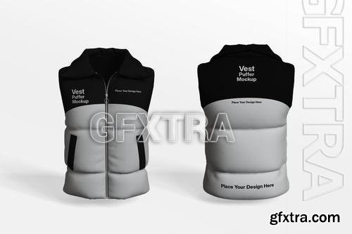 Vest Puffer Mockup 7UA52QV Vest Puffer Mockup 7UA52QV