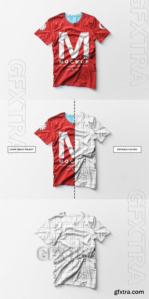 Wrinkle Texture T-Shirt Mockup 8EAC4V8 Wrinkle Texture T-Shirt Mockup 8EAC4V8