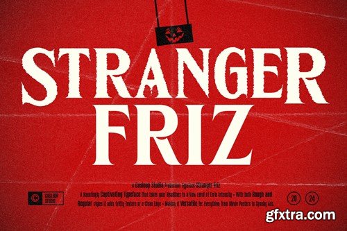 Stranger Friz - Halloween Grunge Horror Movie Font LEF3EVT Stranger Friz - Halloween Grunge Horror Movie Font LEF3EVT