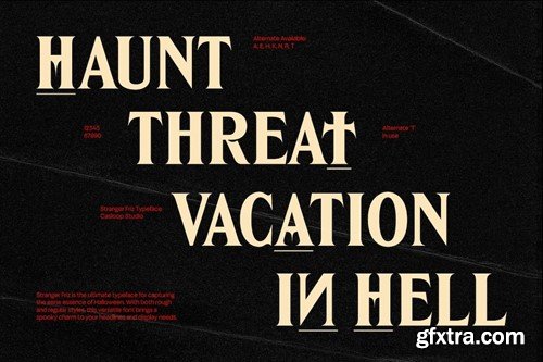 Stranger Friz - Halloween Grunge Horror Movie Font LEF3EVT Stranger Friz - Halloween Grunge Horror Movie Font LEF3EVT