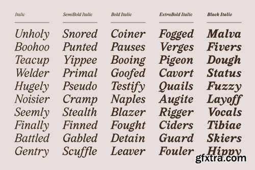 Marjorie Serif + Italic Font Family 72EBRZY Marjorie Serif + Italic Font Family 72EBRZY