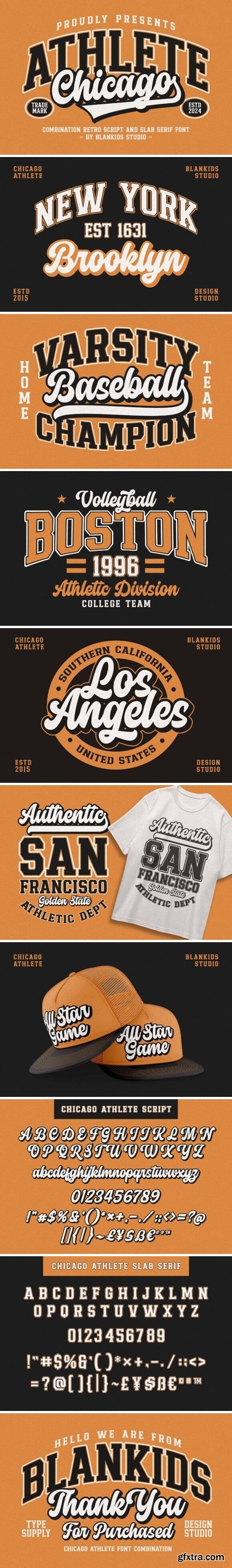 Chicago Athlete Font Chicago Athlete Font