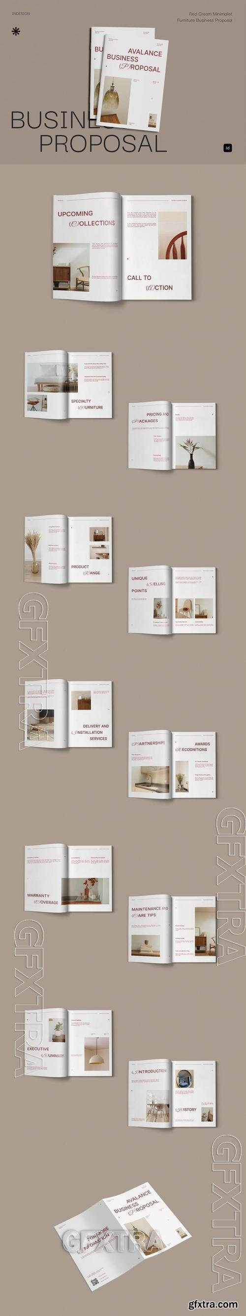 Red Cream Minimalist Business Proposal | 001 82VSKTR